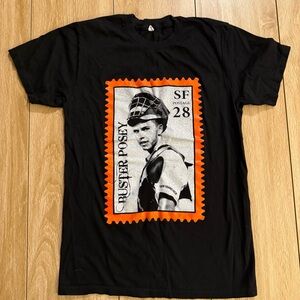 Black Graphic Posey Giants T-Shirt with Orange Frame